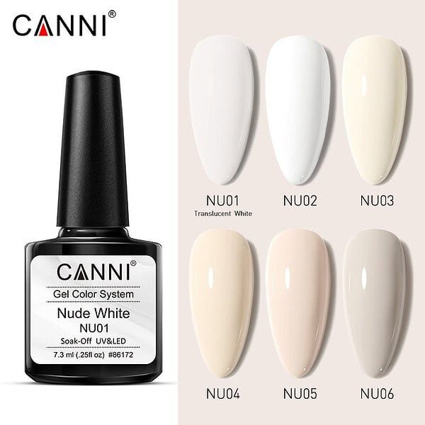 ⁦סט 6 לקים NUDE WHITE⁩ – תמונה ⁦2⁩