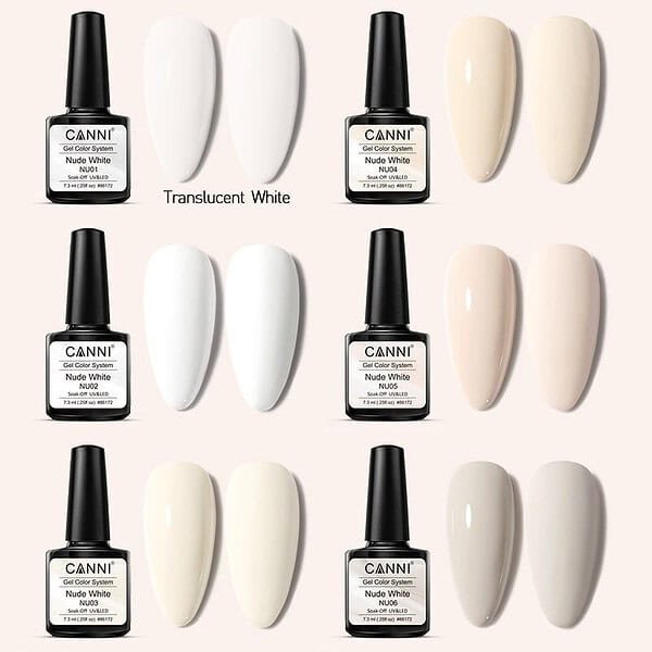 ⁦סט 6 לקים NUDE WHITE⁩ – תמונה ⁦3⁩