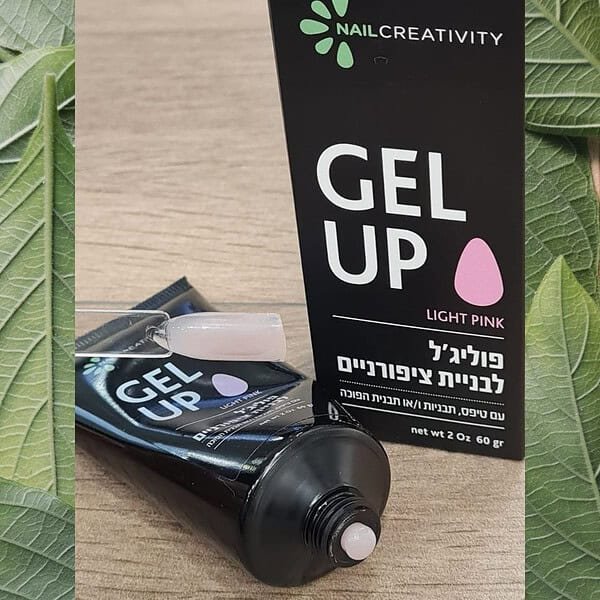 ⁦פוליג'ל לבניית ציפורניים ורוד בהיר נייל קריאטיביטי⁩ – תמונה ⁦2⁩
