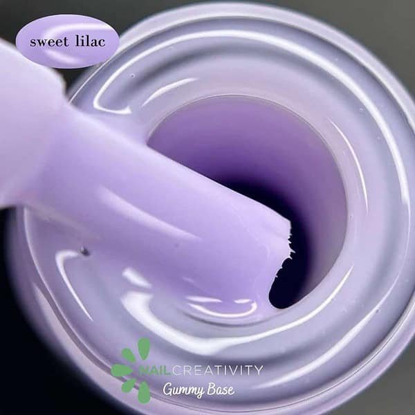 ⁦⁦ בייס ראבר לילך מתוק  Sweet Lilac    נייל קריאטיביטי⁩ – תמונה ⁦2⁩