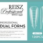 טיפסים לבנייה הפוכה שקד ארוך REISZ Professional Dual Forms JM-110 (120 יחידות) | רייז מקצועי למניקוריסטיות