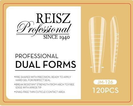 2024/10/1000148379.jpg טיפסים לבנייה הפוכה בלרינה REISZ Professional Dual Forms JM-126 (120 יחידות) | רייז מקצועי למניקוריסטיות – תמונה 1