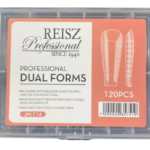 טיפסים לבנייה הפוכה מרובע ארוך REISZ Professional Dual Forms JM-114 (120 יחידות) | רייז מקצועי למניקוריסטיות