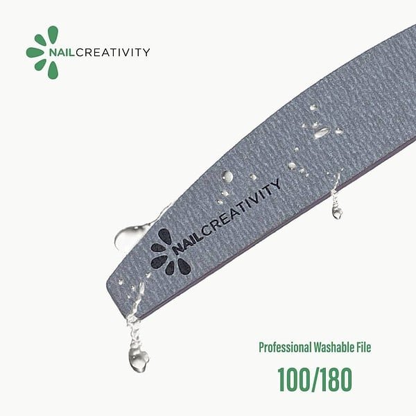 ⁦פצירה זברה חצי ירח 100/180 Nail Creativity⁩ – תמונה ⁦2⁩