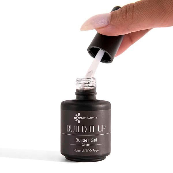 ⁦ג’ל בנייה בבקבוק גוון שקוף- BUILD IT UP NAIL CREATIVITY⁩ – תמונה ⁦3⁩