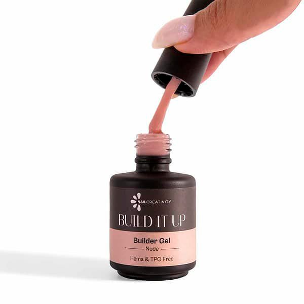 ⁦ג’ל בנייה בבקבוק גוון ניוד- BUILD IT UP Nude NAIL CREATIVITY⁩ – תמונה ⁦3⁩