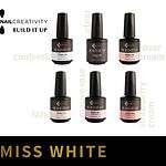 סדרת ג’ל בנייה 6 בקבוקים build it up nail creativity- Miss White