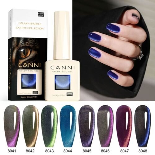 ⁦F STARRY SKY MIRACLE CANNI עין החתול– סט 8 יחידות 9 מ"ל + מגנט Hema free⁩ – תמונה ⁦5⁩