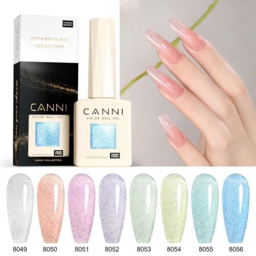 ⁦G fairy glitter CANNI דיימונד פלאש – סט 8 יחידות 9 מ"ל Hema free⁩ – תמונה ⁦4⁩