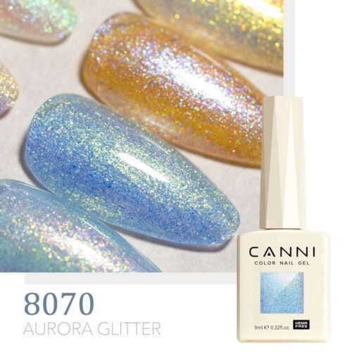 ⁦I Aurora Glitter CANNI דיימונד פלאש – סט 8 יחידות 9 מ"ל Hema free⁩ – תמונה ⁦8⁩