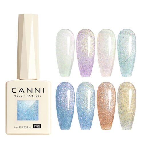 ⁦I Aurora Glitter CANNI דיימונד פלאש – סט 8 יחידות 9 מ"ל Hema free⁩ – תמונה ⁦3⁩