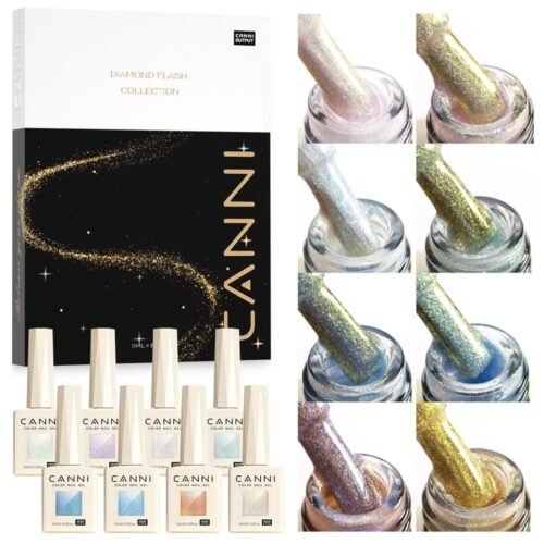 ⁦I Aurora Glitter CANNI דיימונד פלאש – סט 8 יחידות 9 מ"ל Hema free⁩ – תמונה ⁦4⁩