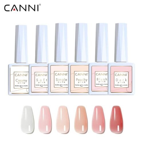 ⁦Builder gel set | סט ג'ל בנייה בבקבוק 6 יחי' CANNI 9 ML⁩ – תמונה ⁦8⁩