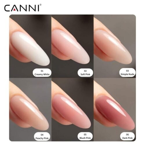 ⁦Builder gel set | סט ג'ל בנייה בבקבוק 6 יחי' CANNI 9 ML⁩ – תמונה ⁦11⁩