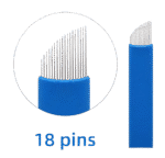 מחט מיקרובליידינג למעוצבות גבות 18 פינים