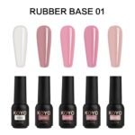 ⁦מארז KOYO Rubber Base Collection – חמישיית בסיסי ראבר צבעוניים למבנה אנטומי מושלם (10 מ"ל)⁩ – תמונה ⁦2⁩