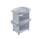 ⁦עגלת טיפולים מקצועית TROLLEY STATION לבן (דגם GLOW TECH)⁩ – תמונה ⁦3⁩