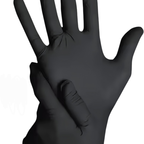 קרטון כפפות נטריל שחורות ללא אבקה – (Vitrile Black Gloves)