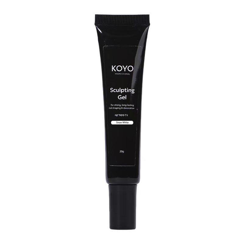 2026/10/1000192143.jpg ג'ל פיסול לבן מקצועי – KOYO Sculpting Gel Snow White (20 גרם) – תמונה 1