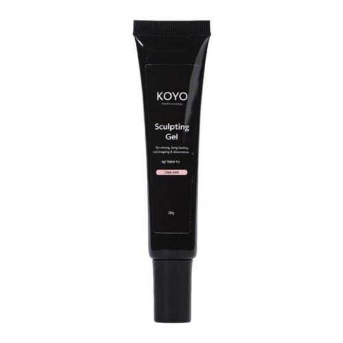 ג'ל פיסול ורוד שקוף מקצועי – KOYO Sculpting Gel Clear Pink (20 גרם)